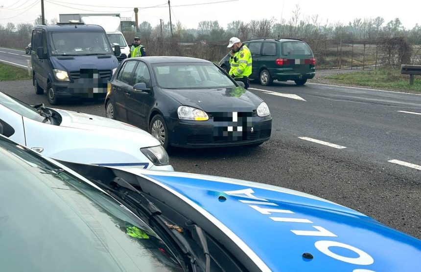 Tanaru de 23 de ani retinut in Maramures A fost prins fara permis cu numere false si vehicul neinmatriculat