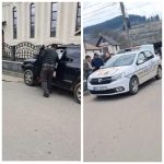 Accident auto in Salistea de Sus o masina scapata de sub control a fost oprita de gardul unei biserici