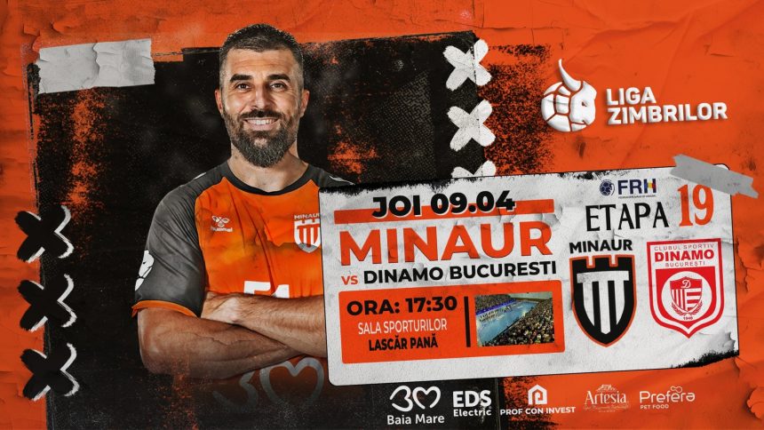 CS Minaur Baia Mare se pregateste pentru confruntarea cu Dinamo Bucuresti in Liga Zimbrilor