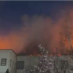 Incendiu de proportii la acoperisul unor chilii ale Manastirii Bistrita