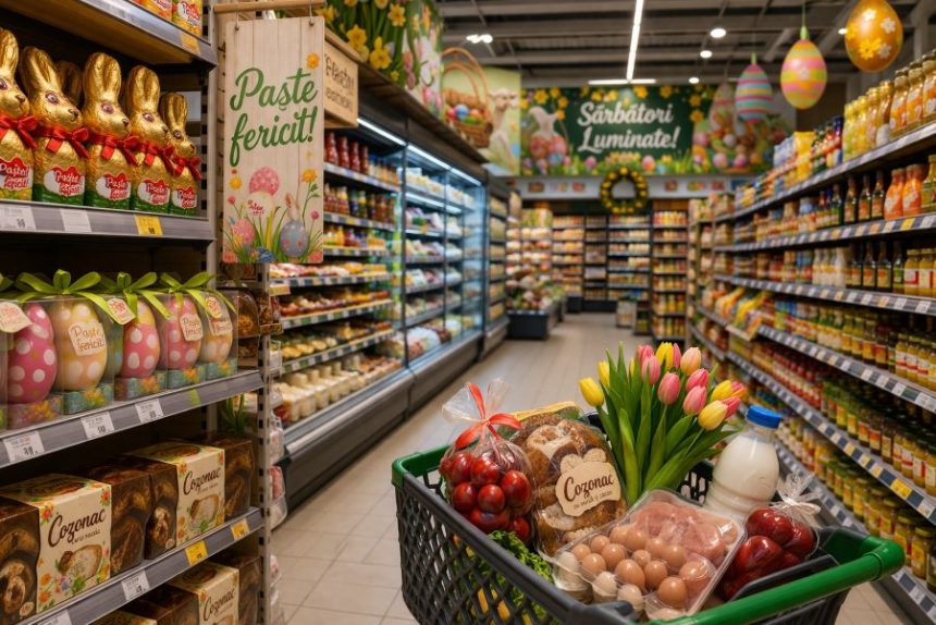 Orarul supermarketurilor de Paste