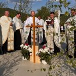 Sfinirea pietrei de temelie a noii biserici greco catolice din Bargau Protopopiatul Seini