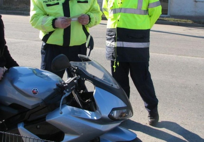 motociclist de 22 de ani fara permis si sub efectul alcoolului prins in bistra
