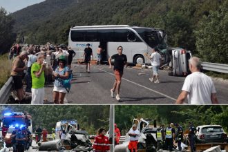 Accident tragic pe sosea in Italia 6 morti si 27 de raniti intr un carnagiu