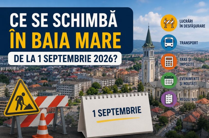 Ce modificari vor avea loc in Baia Mare de la 1 septembrie Informatia esentiala pentru baimarenii