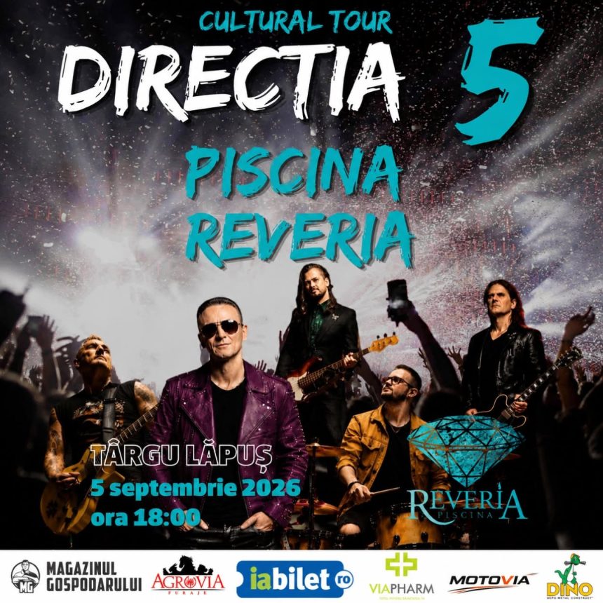 DIRECTIA 5 TURUL CULTURAL ajunge la Targu Lapus Concert eveniment la Piscina Reveria
