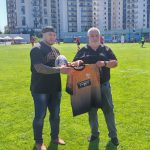 Moment emotionant la Arena Zimbrilor legenda Sione Fakaosilea omagiata dupa 12 ani de dedicare pentru CSM Stiinta Baia Mare
