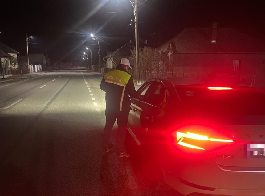 Noapte cu alcool la volan sofer de 30 de ani oprit in Baia Mare