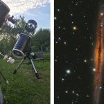 Seara de observatii astronomice la Pasul Gutai Universul observat printr un telescop de 400 mm