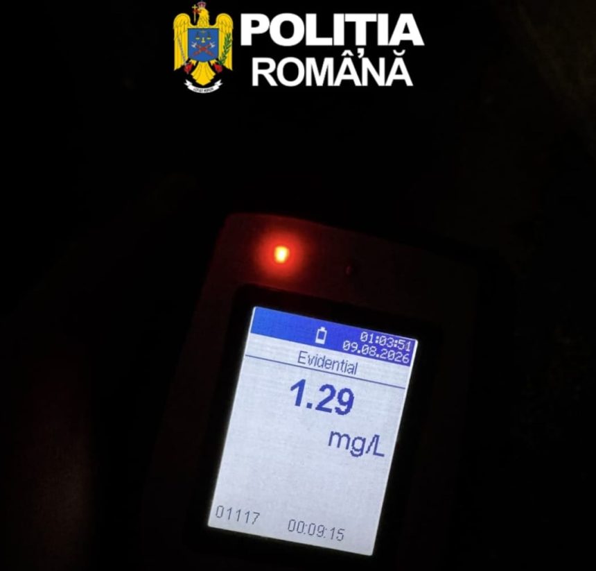 Sofer beat cu 129 mgl alcool in aerul expirat in Baia Mare