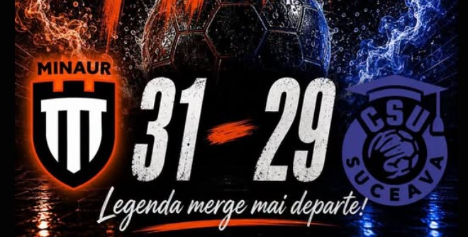 TROFEUL RAMANE LA BAIA MARE Minaur obtine o victorie spectaculoasa impotriva Sucevei