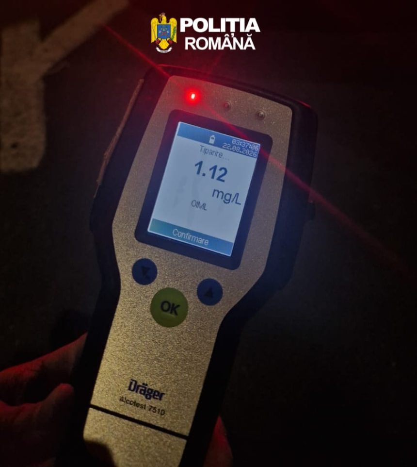 Tanar in varsta de 26 de ani prins conducand baut in Baia Mare Etilotestul a aratat 112 mg l