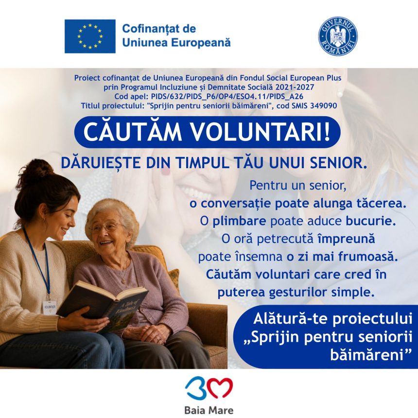 Voluntarii chemai s aduc speran n viaa vrstnicilor din Baia Mare