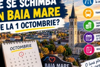 Ce se schimbă în Baia Mare de la 1 octombrie? Lucrări, taxe, transport și evenimente