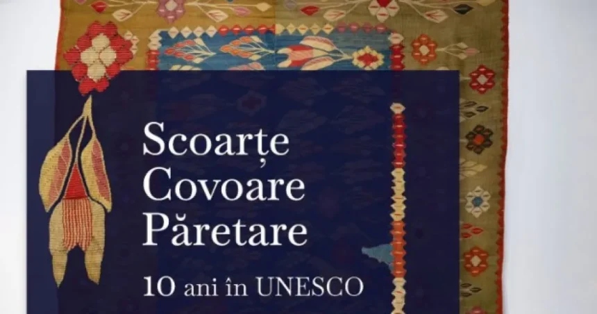 Covoare tradiționale din Maramureș, expuse la Palatul Parlamentului