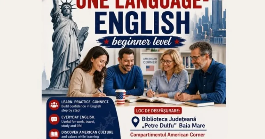 Curs gratuit de engleză în Baia Mare, înscrieri până la finalul lunii