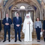 Ministrul grec de Finanțe, naș al lui Nazare și Mihali, s-a întâlnit cu Patriarhul Daniel