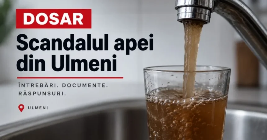 Scandalul apei din Ulmeni: Diana Chiș cere lămuriri de la VITAL