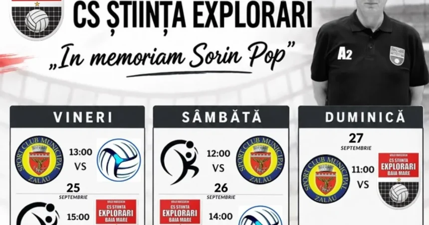 Turneu de volei la Baia Mare în memoria lui Sorin Pop