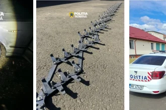 Urmărire în Baia Mare: polițiștii au folosit spike-strip pentru a opri un tânăr de 18 ani